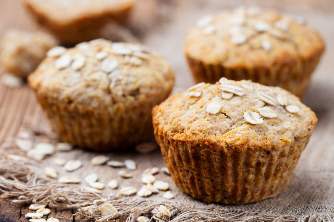 Muffins Haferflocken Banane