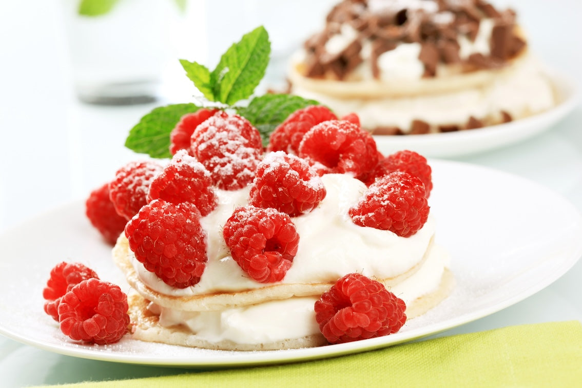 Pancake Quark Himbeeren