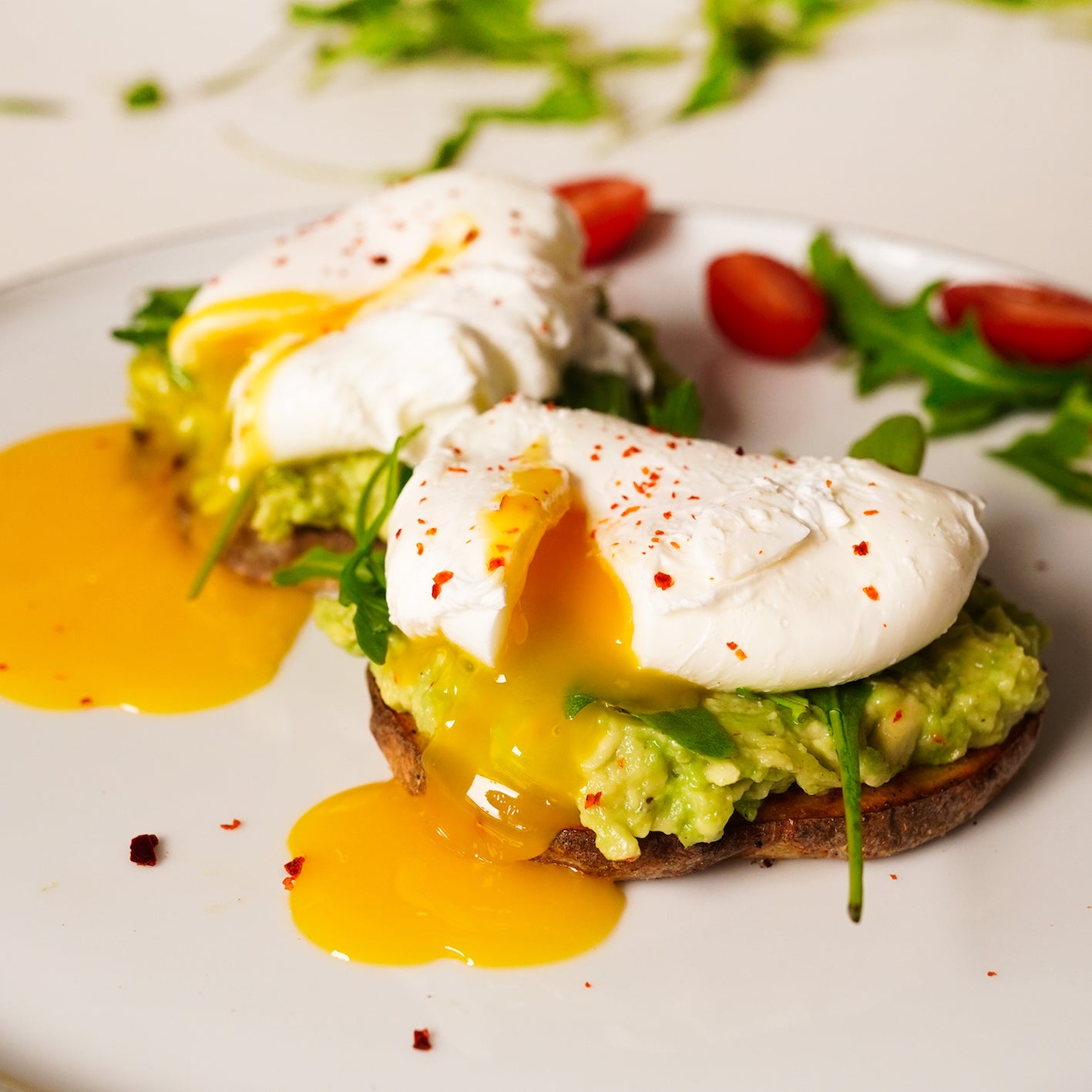 Ei Benedict Avocado Kartoffel