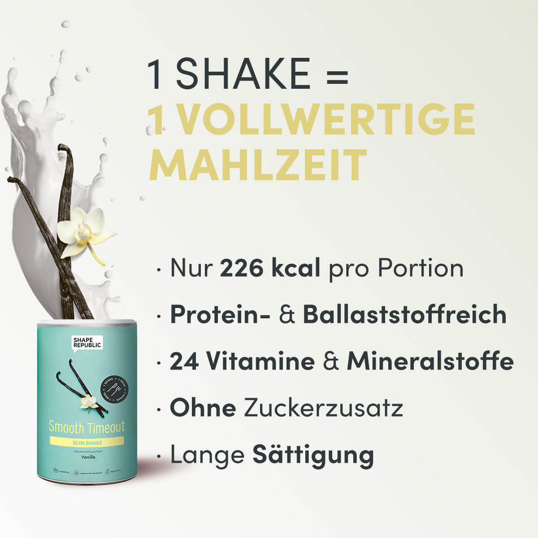 Slim Shake 300g | Vanille Abnehm Shake | Shape Republic